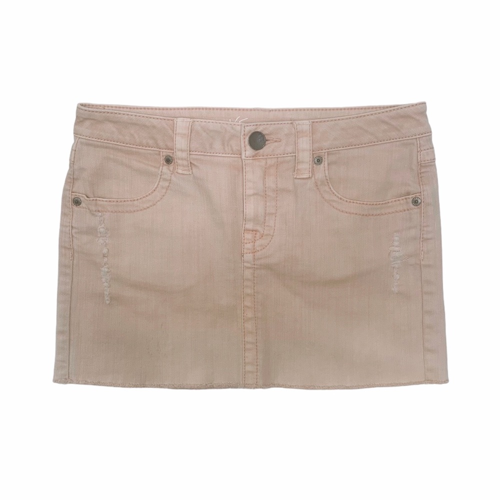 LONDON JEAN Ballerina Pink Jean Mini Skirt